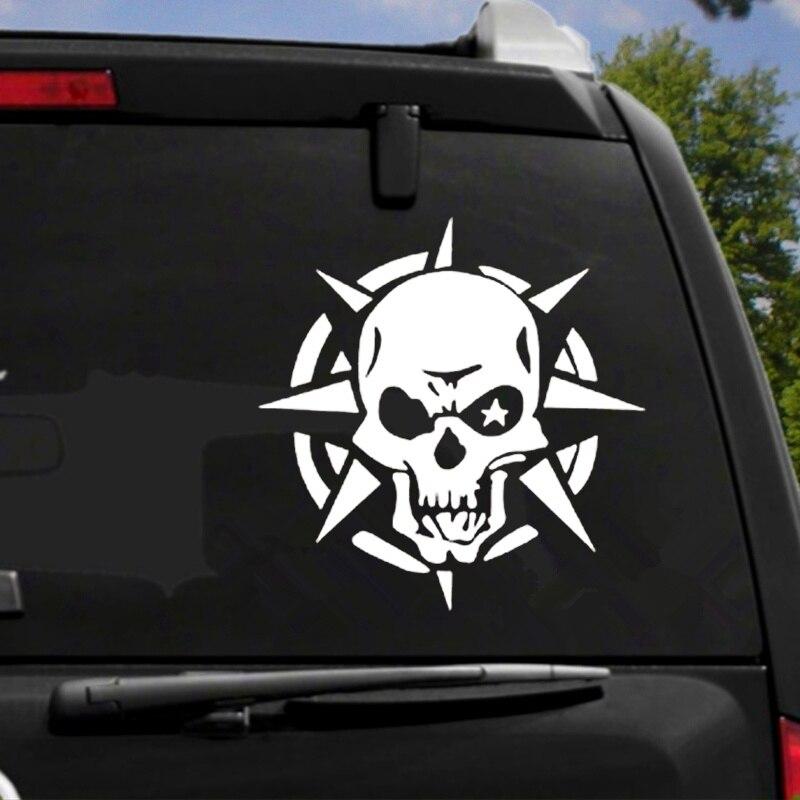 HZX1416 Компас Череп Автомобильная наклейка Виниловые наклейки Водонепроницаемая наклейка на кузов автомобиля Заднее окно