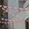 Independence Day Hanging String Flag, Banner Decoration Flag, Five Pointed Star Semi Circular Flag