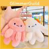 Carrot Rabbit Keychain Plush Toy Stuffed Doll Pendant Decoration Kids Gift