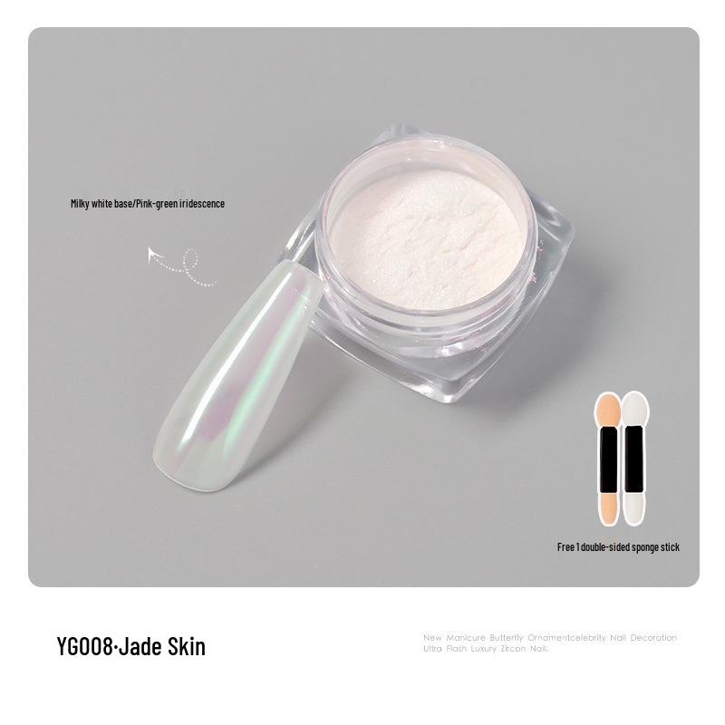Пудра для зеркального маникюра Hailey's Moonlight Iridescent Fairy Pink