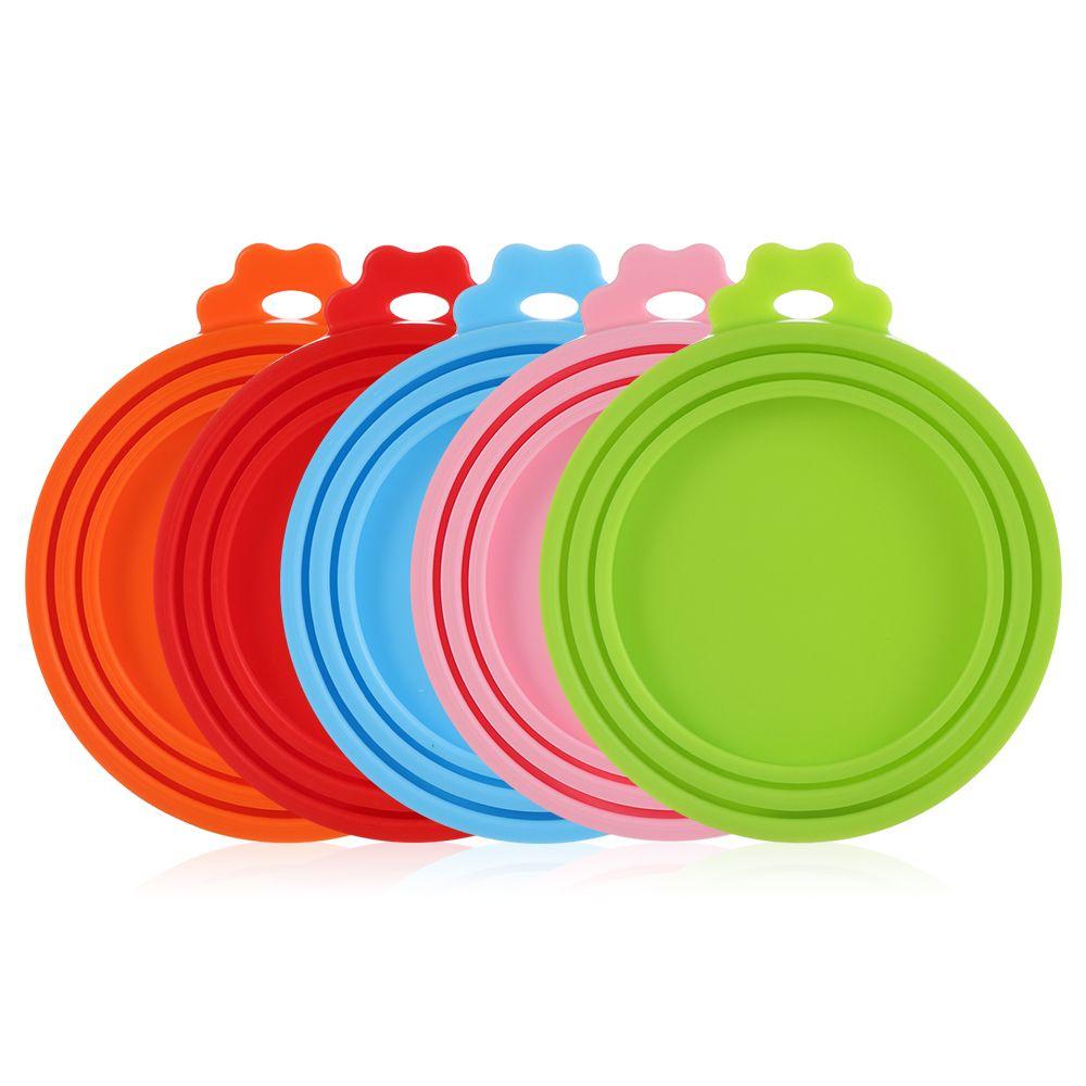 Reusable Keep Fresh Pet Supplies Food Tin Cover Pet Can Covers Cans Cap Silicone Can Lid