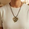 Элегантное ожерелье с подвеской в виде сердца для женщин, минималистичный дизайн, ювелирные изделия из цинкового сплава для повседневной носки или особого случая