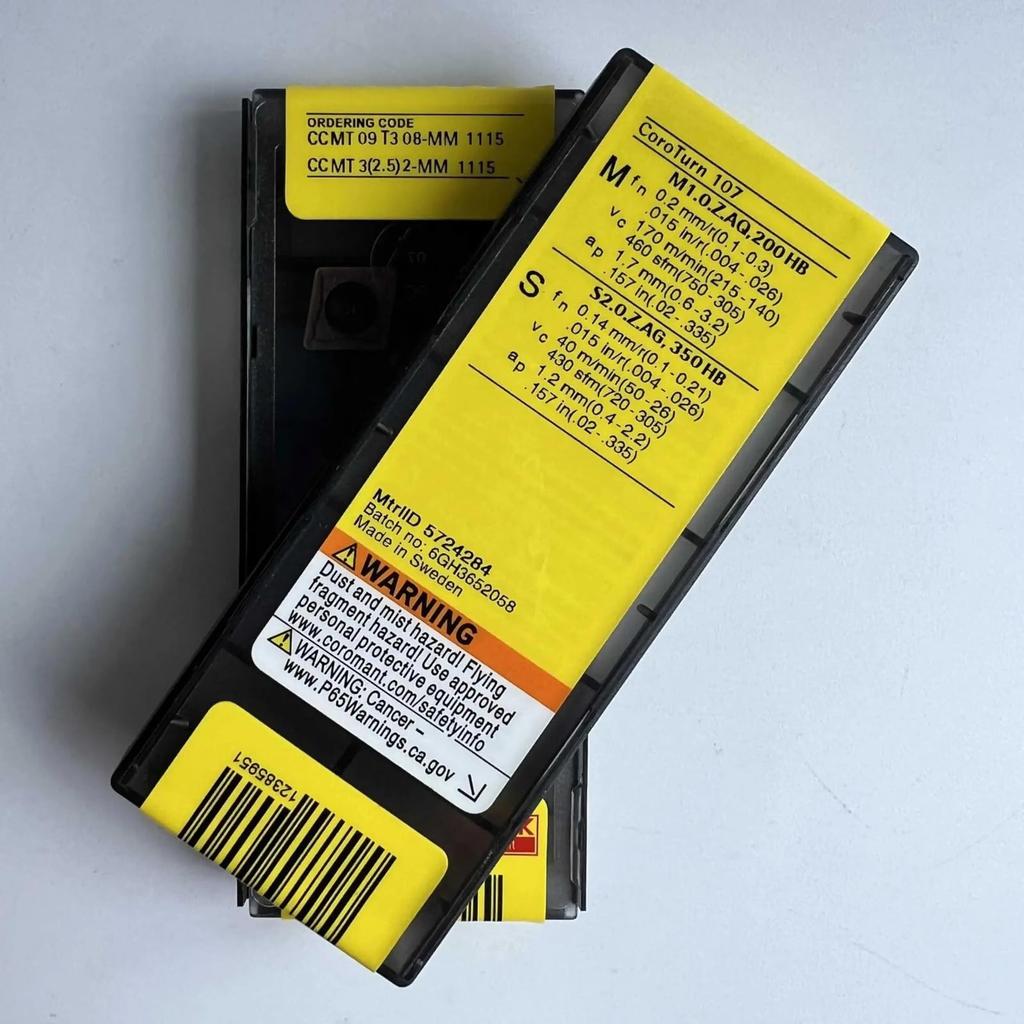 Original Sandvik / CCMT09T308-MM 1115 / CNC Lathe Carbide Blade 10 Pcs