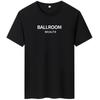 Ballroom Men's Short-sleeved T-shirt Round Neck Casual Cotton Tee Large Size