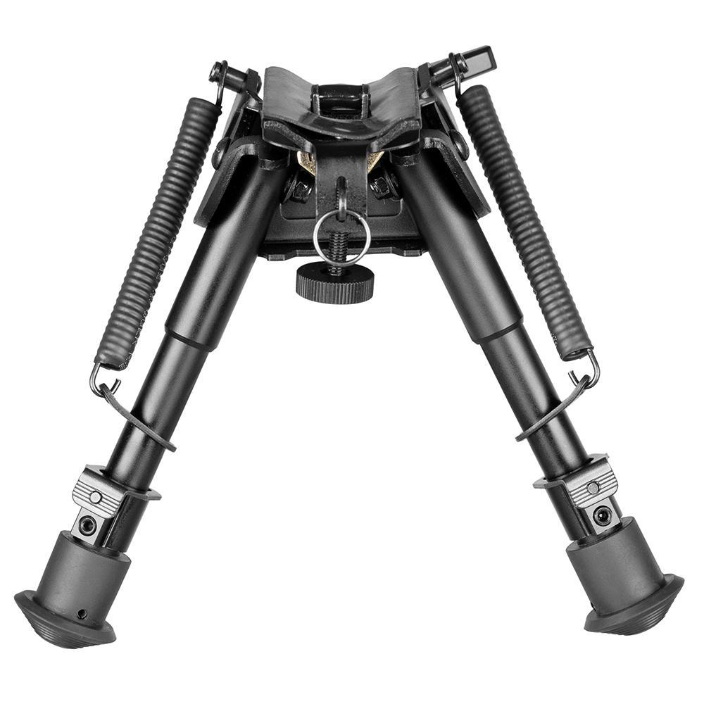 6-9 Inch Swivel Bipod Quick Deploy Notched Legs Pivot Tilt with Built-in Pod-loc (S Lock)