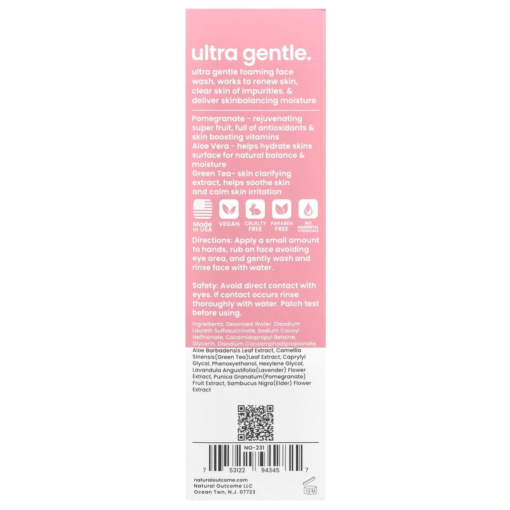 Natural Outcome, TeenSkin, ультрамягкое средство для умывания лица, 5 унций (150 мл)