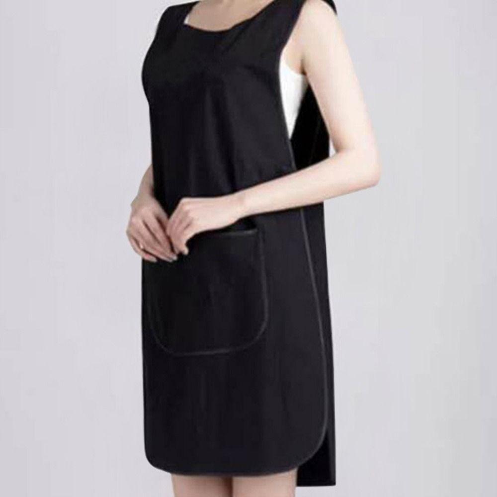 Водонепроницаемый бытовой фартук из канваса, кухонный фартук, стиль с нагрудником, комбинезон для выпечки, салонная парикмахерская