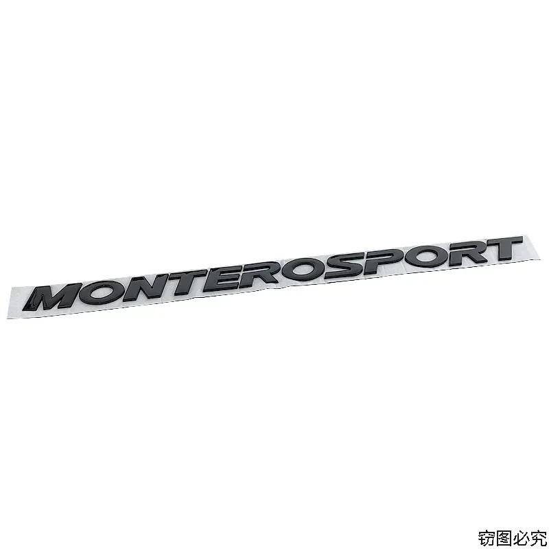 3D Raised Chrome Black Letters Rear Boot Trunk Tailgate Emblem Badge Sticker for Mitsubishi MONTERO SPORT Auto Car Accessories