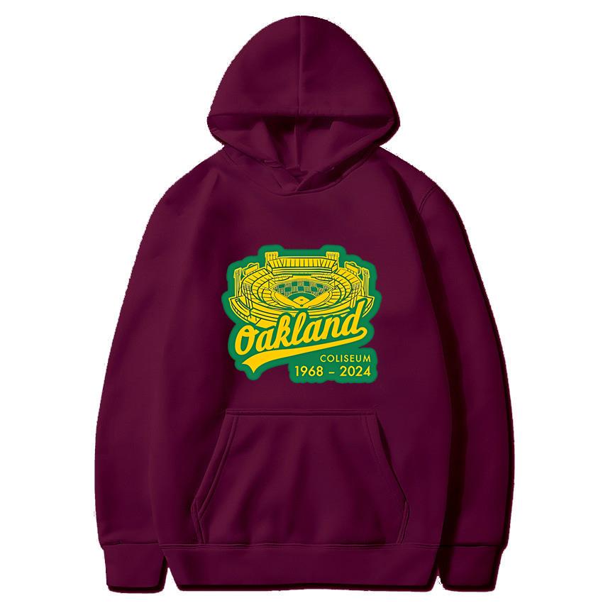 2025 Autumn/Winter New Auckland Arena Printed Hoodie Solid Color Fashion Hoodie Casual Daily Wear Sportswear Warm Hoodie