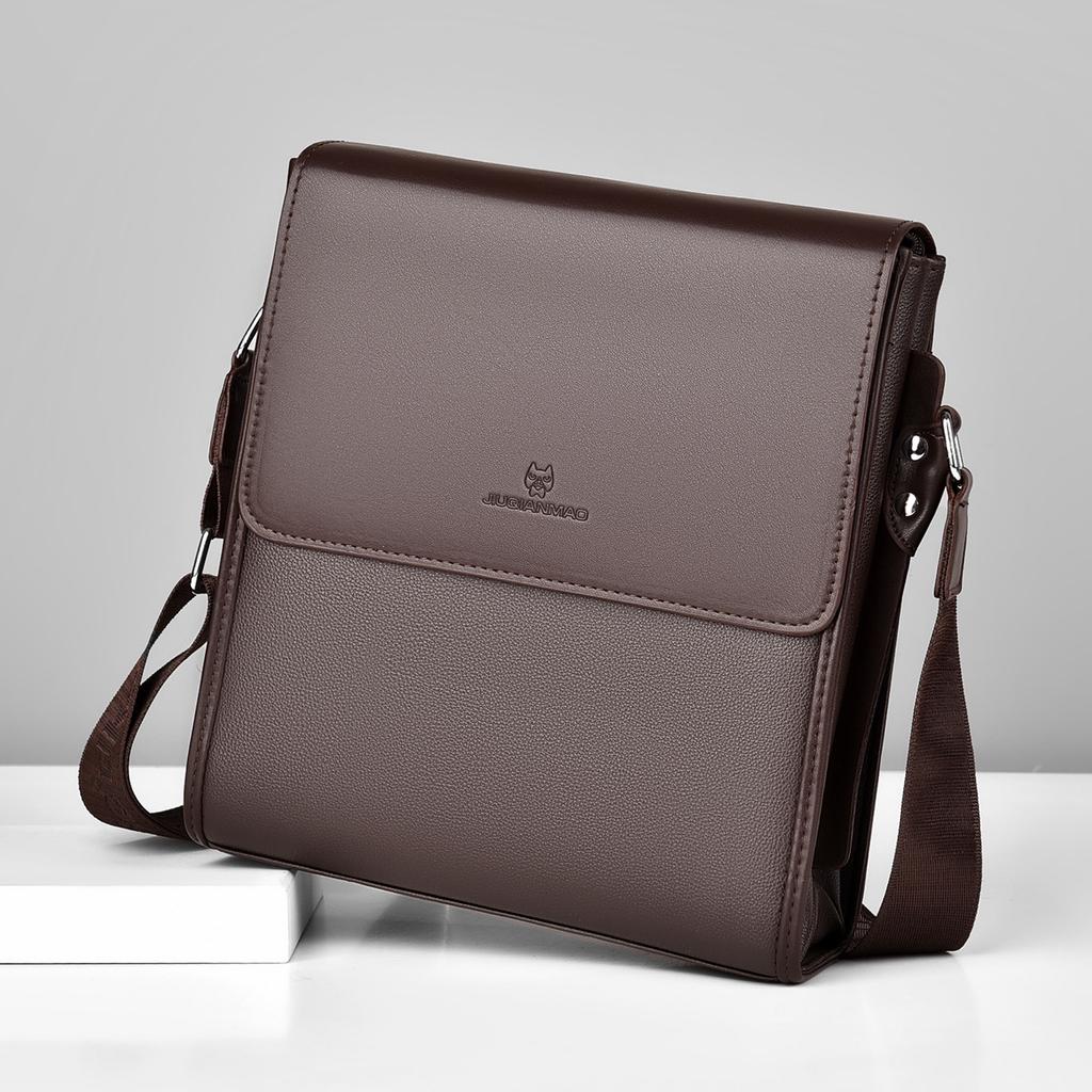 Модная сумка через плечо, повседневная мужская сумка-мессенджер, мужская сумка из искусственной кожи для деловых поездок, маленькая квадратная сумка