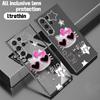 Милый helloo Hello Kitty подходит для чехла на мобильный телефон Samsung s24 противоударный s25Ультра легкий и тонкий прозрачный мягкий чехол s23.