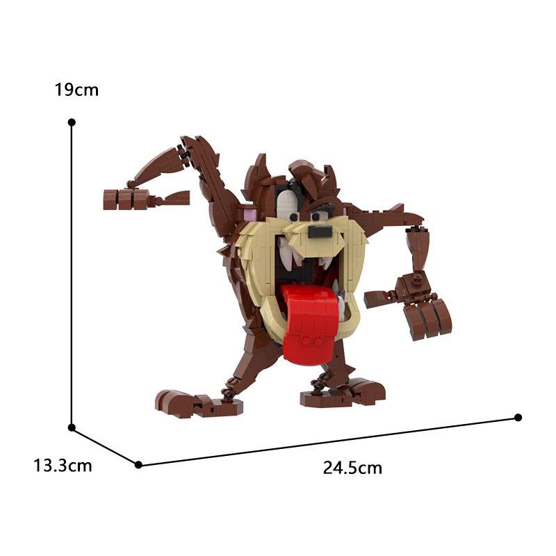 Building Blocks MOC Big Mouth Monster Anime Cartoon Game Character Puzzle Model Gift