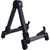 Folding Guitar Aluminum Compact for and Black Stand, Anti-Tip, Adjustable, High-Strength Alloy, Lightweight, (Suitable Guitars, Basses, Ukuleles,