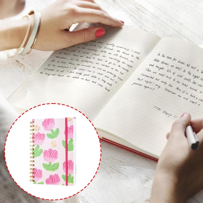 Блокнот на спирали, 5 штук, канцелярский блокнот, блокноты для записей, блокнот-журнал, блокнот с бабочкой, эстетичные дорожные блокноты для работы