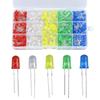 Glvaner Light Emitting Diode 5mm Transparent LED Set LED Diode High Brightness Round Head Colors Approximately 100 Pieces Set Electronic Component