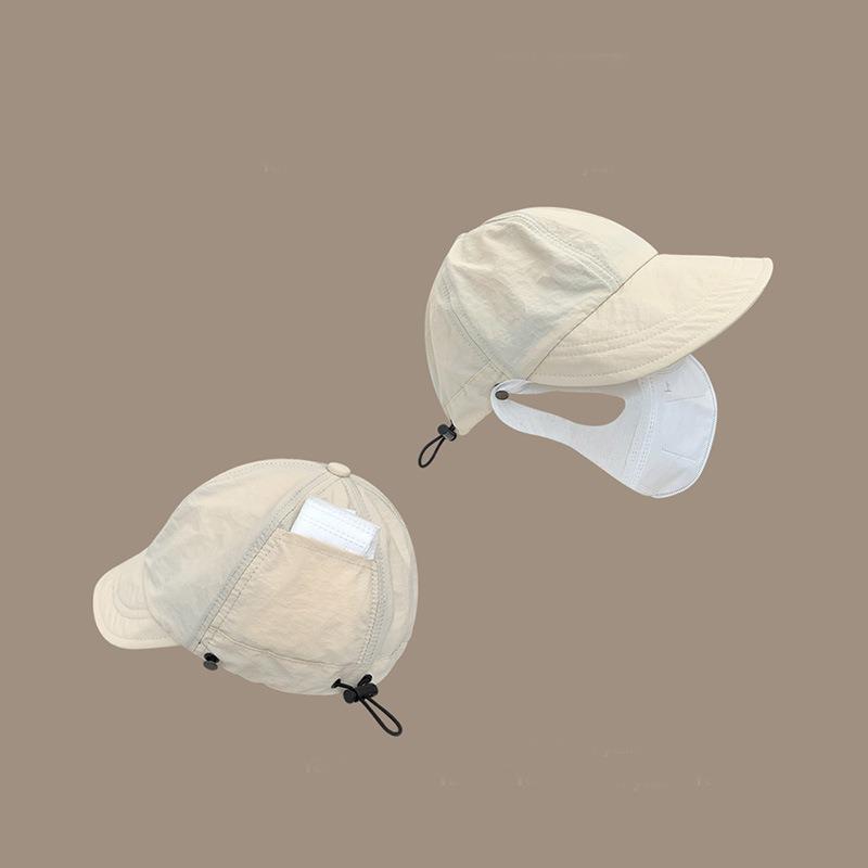 Маленькая кепка-маска для лица быстросохнущая шляпа от солнца для мужчин и женщин широкополая однотонная шляпа-ведро шляпа рыбака тренд