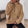 Women's Half Zip Sherpa Fleece Sweatshirts Fuzzy Oversized Pullover Top Soft Warm Fall Winter Sweater with Pockets