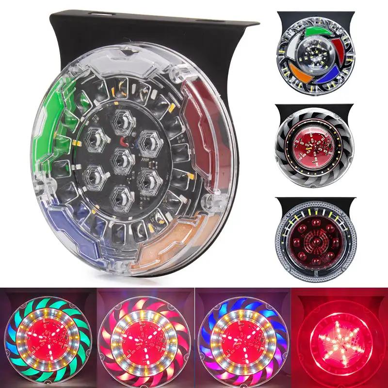 1 шт. 12 В-24 В задний фонарь мигающий светодиодный водонепроницаемый стробоскопический сигнальный фонарь для грузовиков, фургонов, внедорожников, джипов, автомобилей