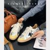 Retro Dirty Star Board Shoes Women's 2025 Autumn New Fashion Lightweight Flat Bottom Old Polish Versatile Casual Shoes