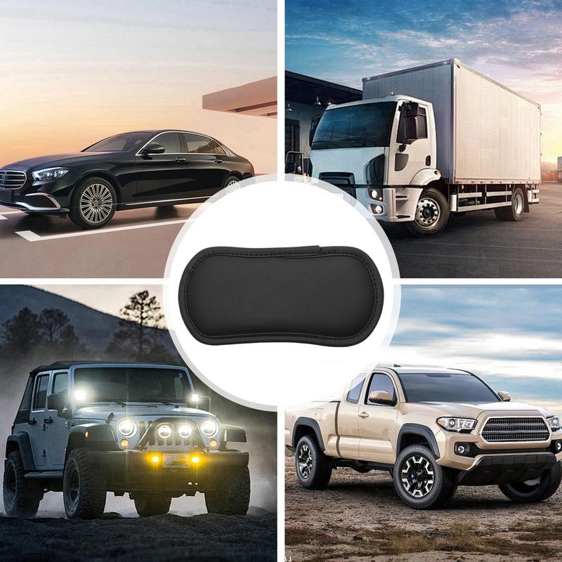 Car Suede Leather Knee Pad Inside Knee Cushion Comfortable Elastic Cushion Thigh Support Anti-collision Pad Interior Accessories