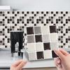 10x Household Kitchen Waterproof Creative Tile Stickers Three-dimensional Bright Film Mosaic Sticker Self-adhesive Wall Home Decor KTY