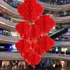 10Pcs Chinese Traditional Paper Honeycomb Lantern Plastic Hanging Garland  Shops Restaurant Party
