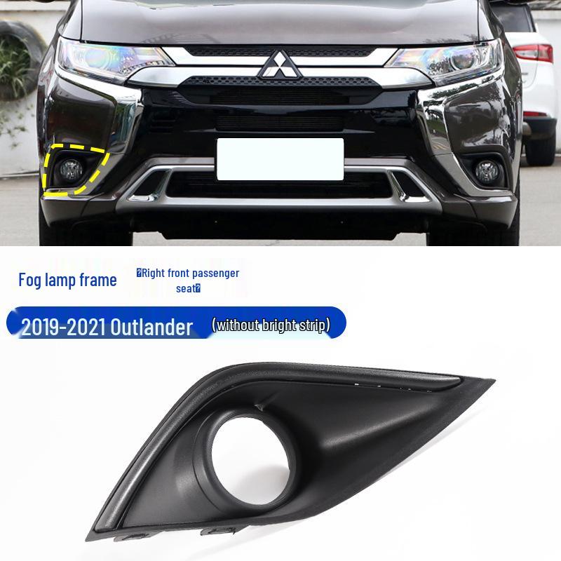 Fog Light Frame for 2016-2021 Mitsubishi Outlander - Front Bumper Grille Decoration Cover