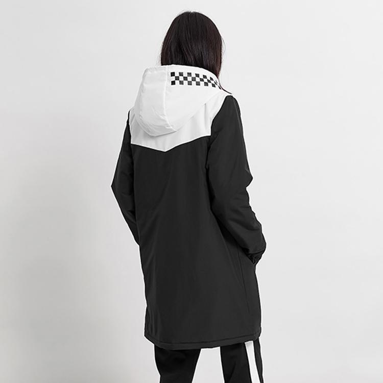 Vans Lightweight Windproof Plaid Jacket Women Jackets Black VN0A47VBBLK