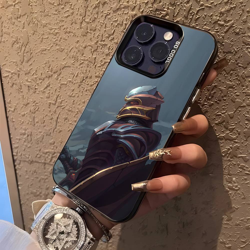 D-Dota 2 Крутой Игровой Чехол Для Телефона Для iPhone 17,16,15,14,13,12,11,Pro,XS,Max,Plus,Mini,SE4,E Черный Матовый Ударопрочный Чехол