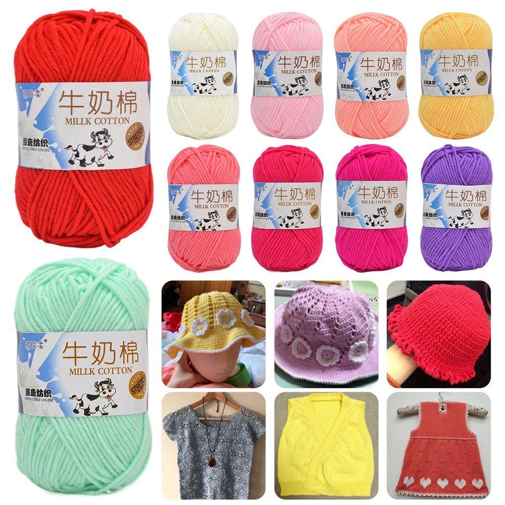 Cotton Wool Yarn DIY Cotton Yarn Warm Milk Cotton  Sofa Cushion