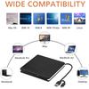 Внешний CD DVD привод USB3.0 Type C 2 в 1 интерфейс Тонкий DVD CD пишущий привод Горелка Читатель Плеер Оптический привод Для ноутбука ПК Настольного компьютера