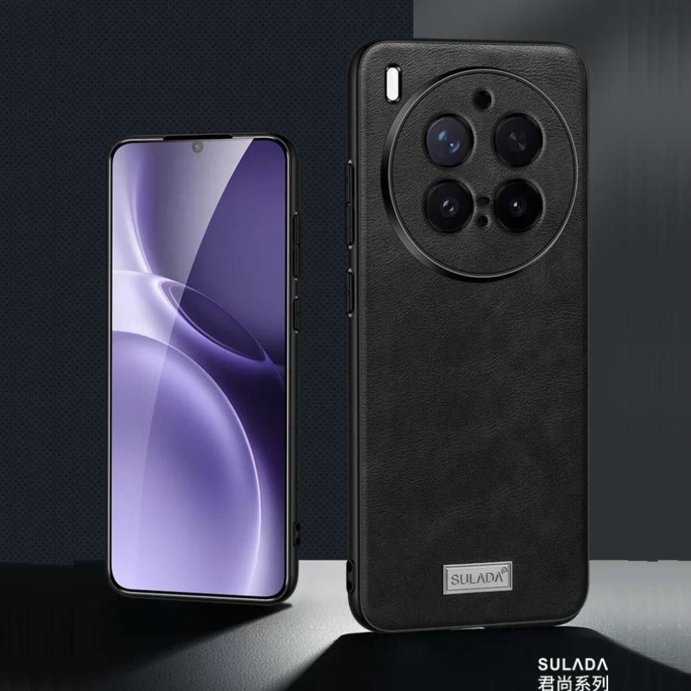 Кожаный чехол для телефона Vivo X300 Pro X200 Ultra X100 X100S Pro Защита объектива камеры Коровья кожа Антицарапина Защитная крышка