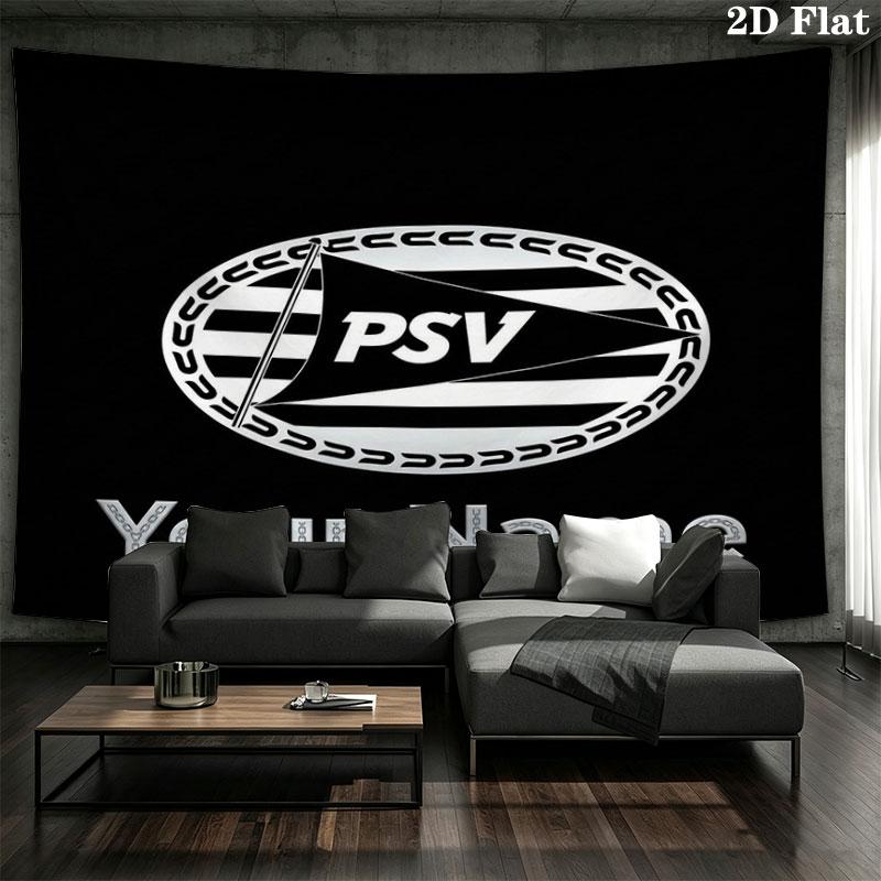 Philips Sport Vereniging Custom Name Wall Tapestry Aesthetic Wall Hanging Printed Fabric Blanket Decorative Tapestries for Bedroom Living Room Home De