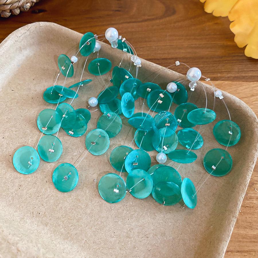 Серьги-кисточки из циркона и жемчуга «Серебряная игла» - Элегантный ретро-дизайн для женщин