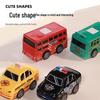 Warrior Car City Series Cartoon Plastic Double-Decker & Police Bus Children's Toys