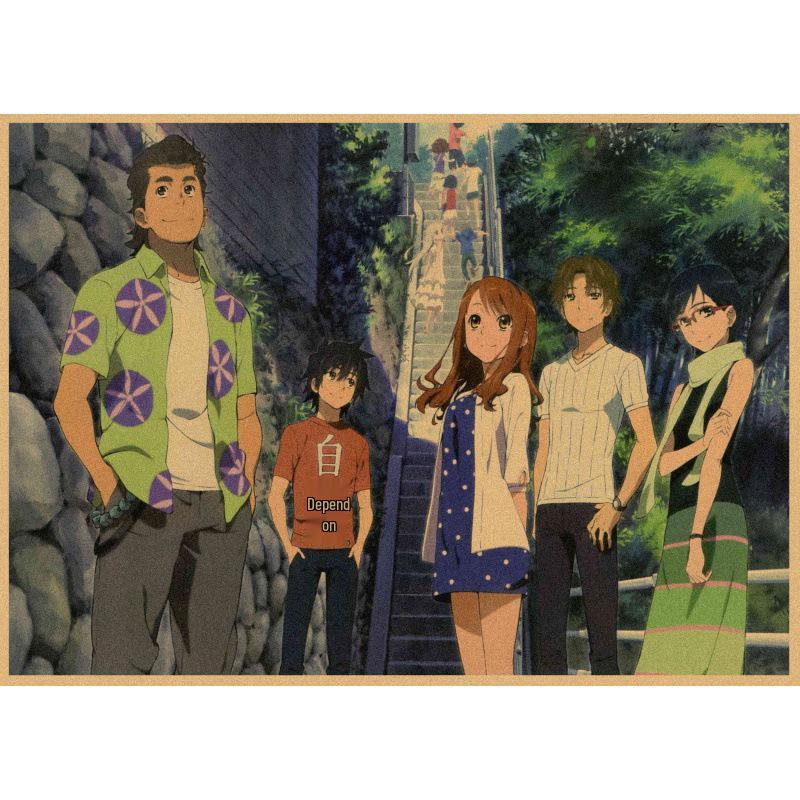 Flower Seen That Day Anime Kraft Paper Poster - Wall Decor