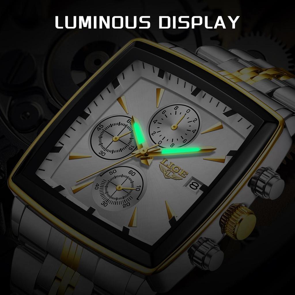 LIGE Модные мужские часы Топ Бренд Роскошные Светящиеся Водонепроницаемые Хронограф Дата Мужские Наручные часы Спорт на открытом воздухе Мужские Кварцевые часы