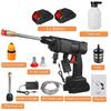 2000MAH Portable Cordless Water Jet Car Wash High Pressure Cleaner Spray Water Jet Gun Machine