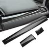 For Honda Civic 2016-2017 3Pcs Carbon Fiber Color Car Interior Front Center Control Dashboard Stripe Cover