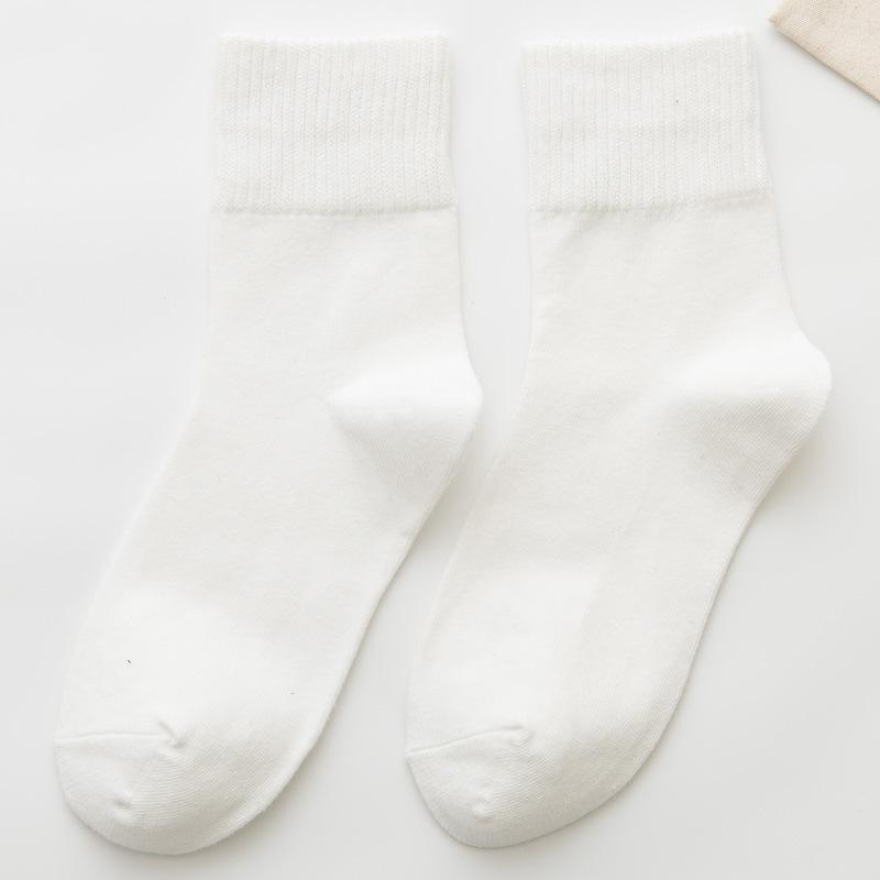 Вязаные женские носки, модные однотонные длинные носки, женские осенне-зимние носки в стиле Харадзюку в стиле винтаж