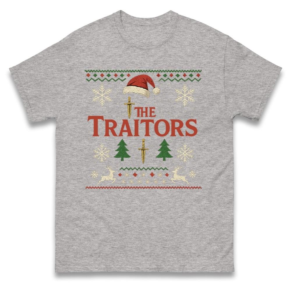 The Traitors Christmas T Shirtfunny Festive Tv Show Inspired Teeugly Christmas