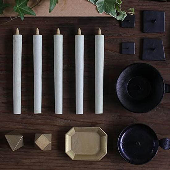 Daiyo Japanese Candles, Wax Candles, 10 Momme, Pack of 2