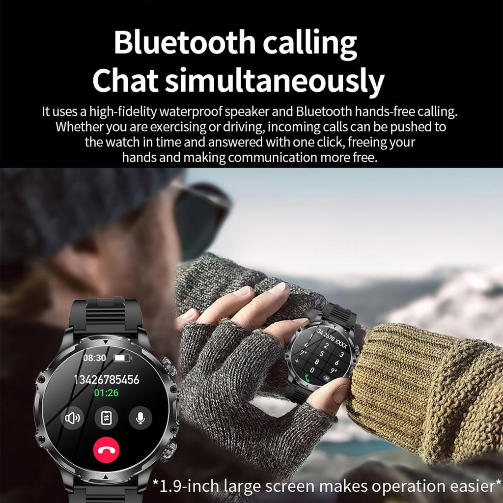 AK75 силиконовый ремешок смарт-часы Bluetooth совместимый вызов пульсометр сон мониторинг здоровья спортивные часы