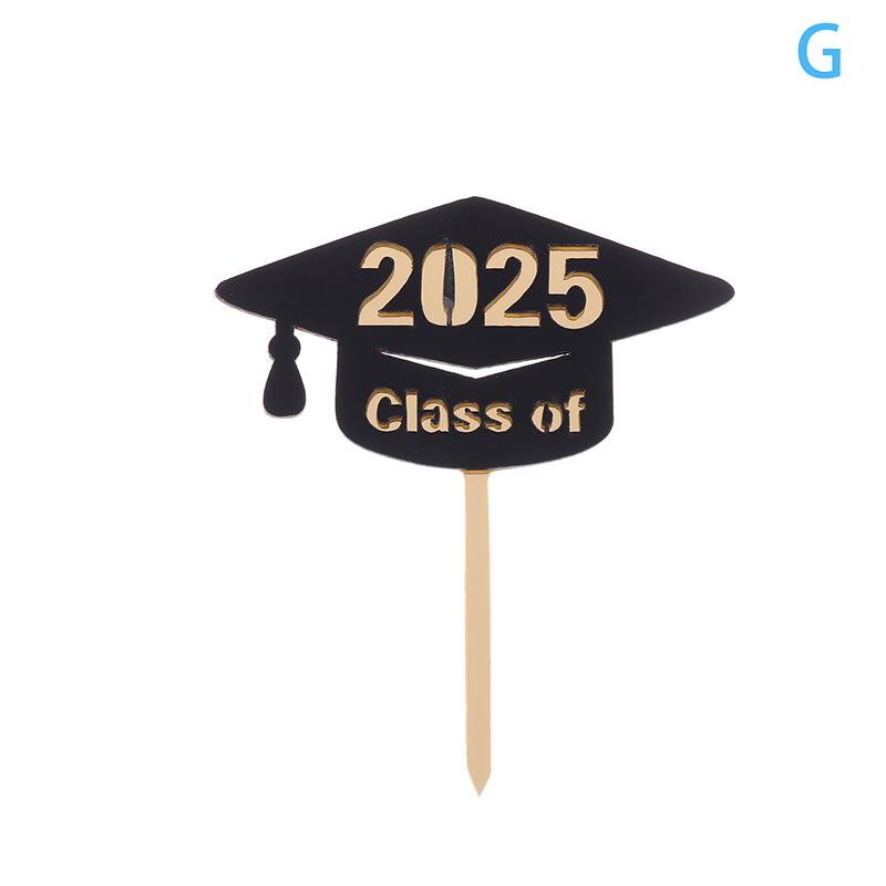 Украшения для торта на выпускной 2025 года, акриловые украшения для выпускного класса 2025 года, двухслойные украшения для торта на выпускной церемонии