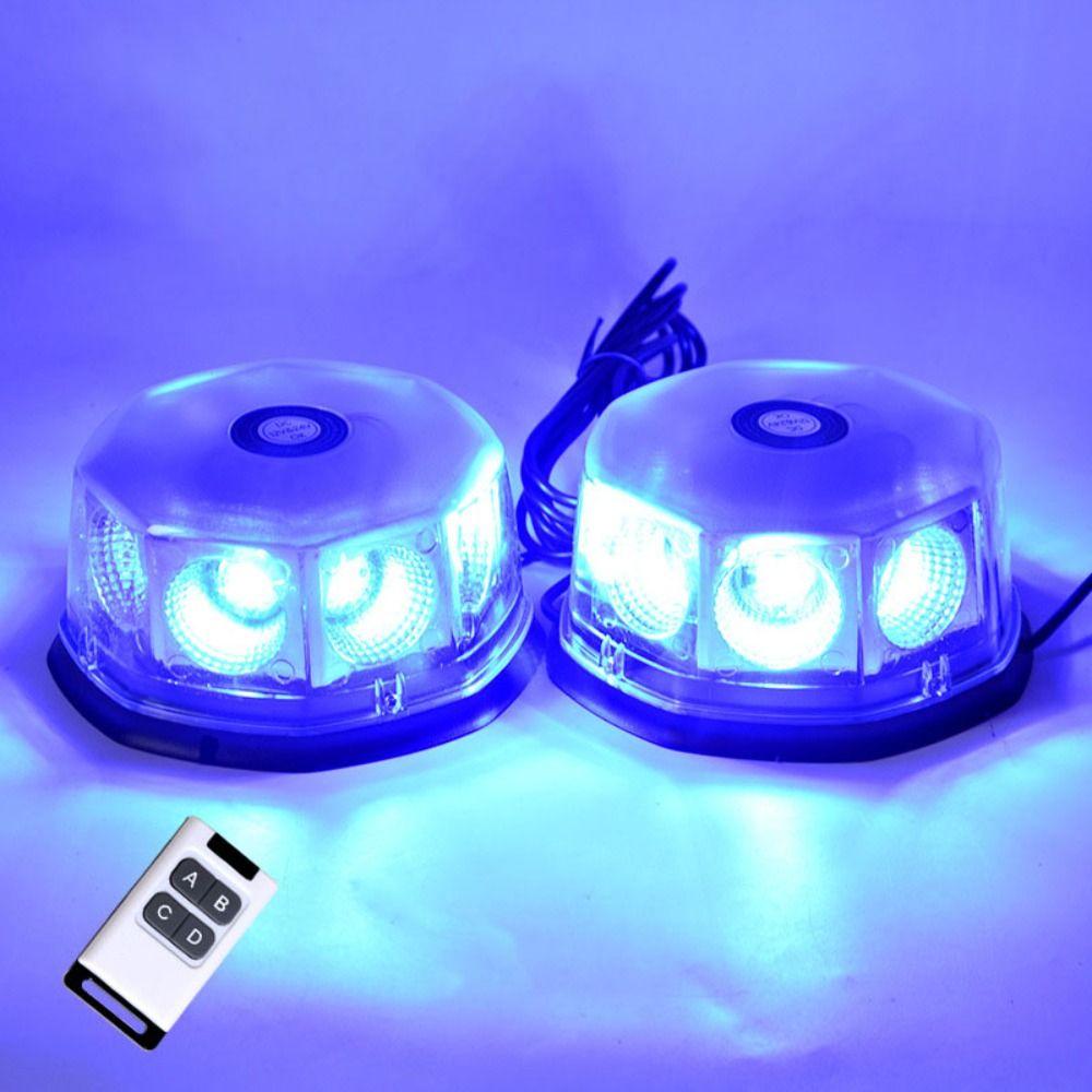 Multi-Mode Flash Magnetic Strobe Light Kit Dual Head Warning Flasher Emergency Rescue