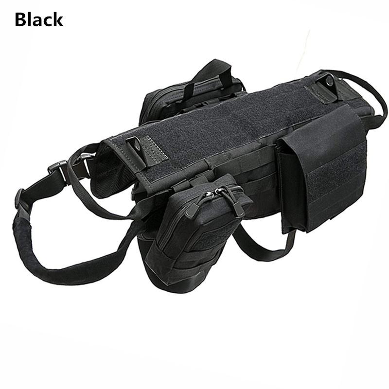 Тактический служебный жилет для собак, уличная военная одежда для собак K9, полицейская упряжь, тренировочные охотничьи жилеты для собак Molle с чехлами