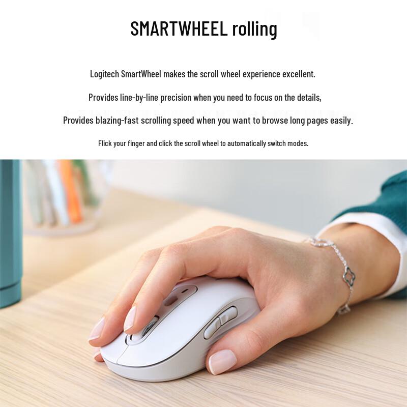 Logitech M750 Беспроводная эргономичная мышь с двумя режимами и бесшумным кликом