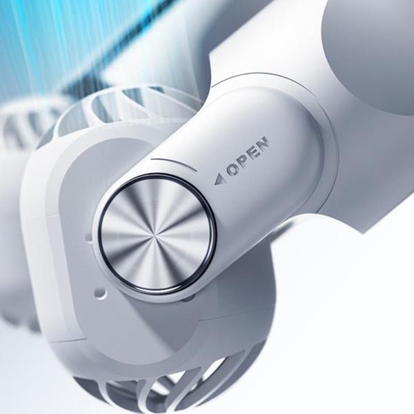 1800/2400 мАч Мини-безлистные вентиляторы с большой шеей Турбина Большой ветер USB-зарядка Складной портативный регулируемый подвесной