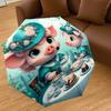 1PC Tea Party Pig Umbrella-8-Rib Reinforced, Automatic Open, Lightweight & Durable, Cute Fashion Accessory for Outdoor-T371