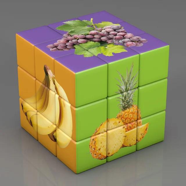 Детский креативный волшебный кубик 3x3x3, головоломка, динозавр, животное, фрукт, машинки, игрушки для раннего обучения, детская головоломка, подарок, волшебный кубик